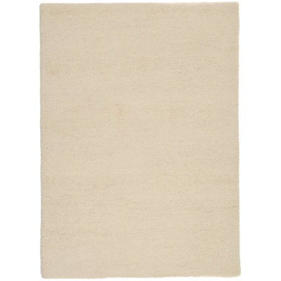 Handmade Berber Wool Rug In Cream