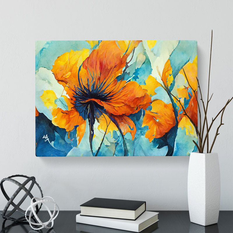 Flowers Abstract Vol.2 - Wrapped Canvas, 40cm H x 60cm W x 3cm D