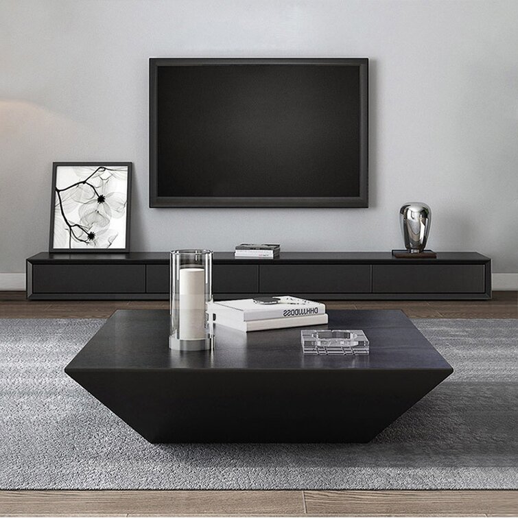 Modern Square Coffee Table with Storage