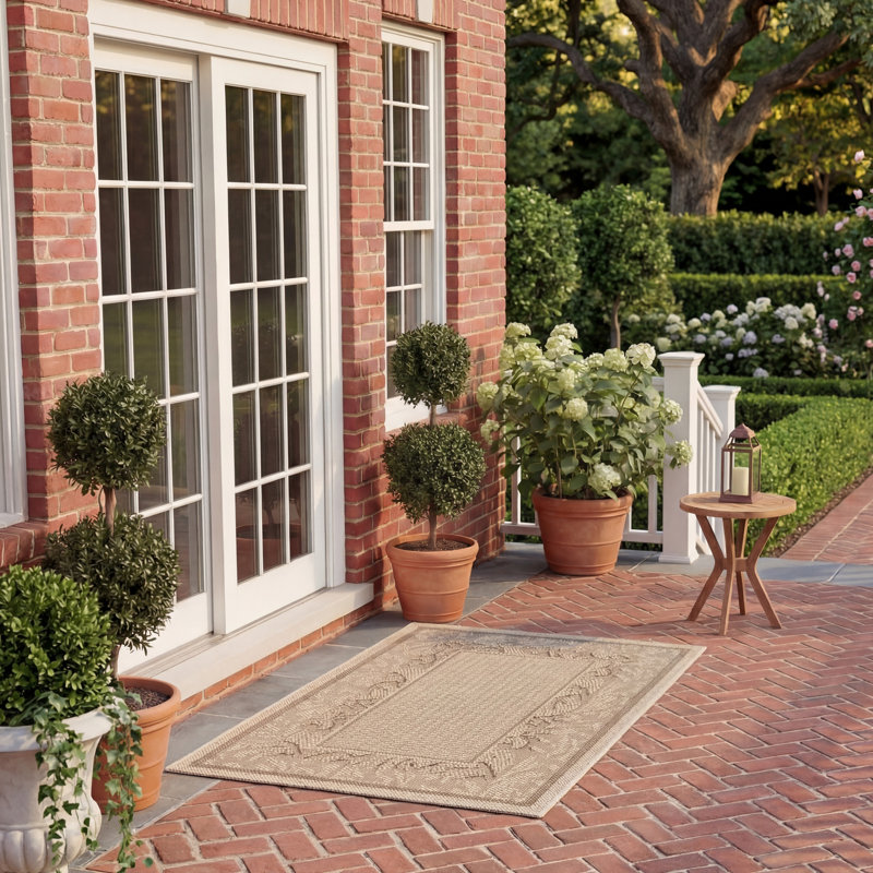Herefordshire Performance Floral Indoor/Outdoor Area Rug, Rectangle 2' x 3'7"