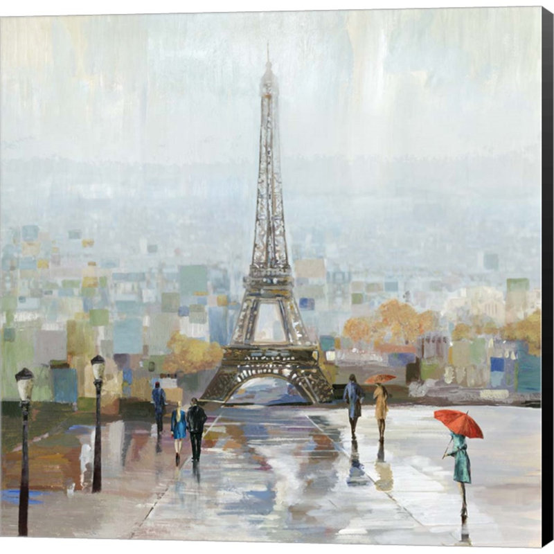 «Paris» par Allison Pearce, reproduction sur toile tendue, H 24 po x l 24 po x P 1,5 po