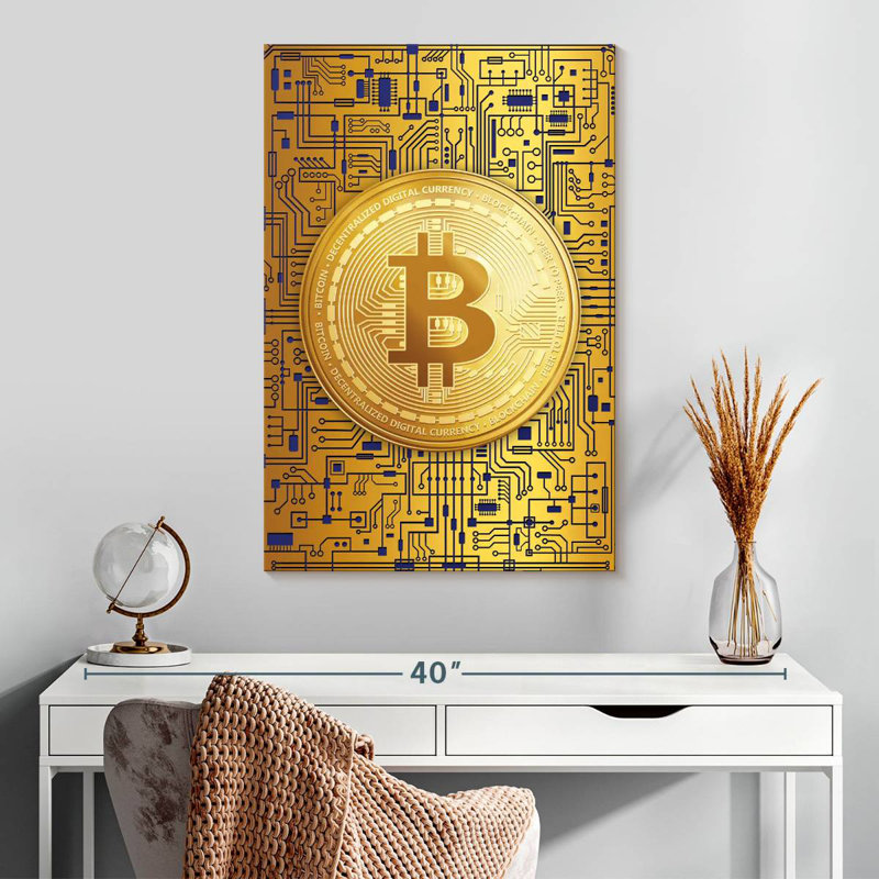 Logo Kerner Bitcoin, H 30 po x l 20 po