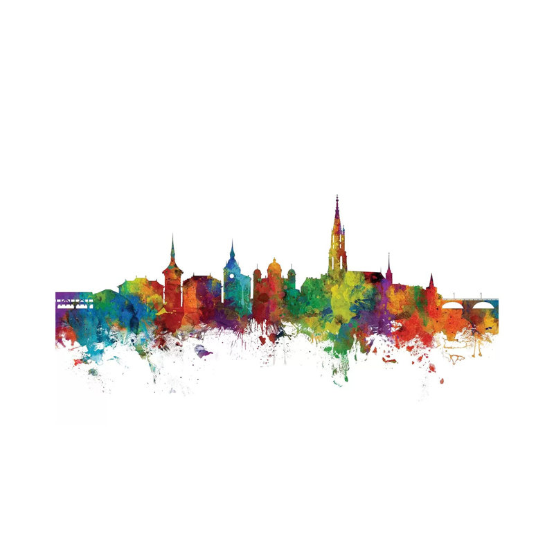 Bern, Switzerland Skyline by Michael Tompsett - Wrapped Canvas Gallery-Wrapped Canvas Giclée, 20.32 cm H x 30.48 cm W