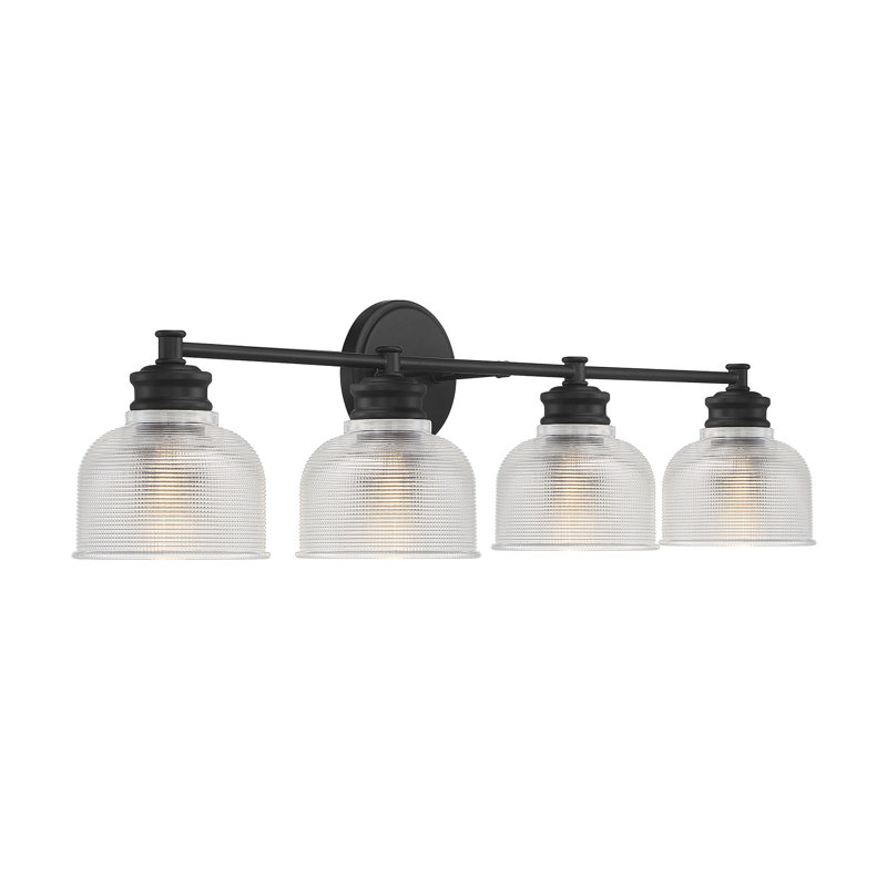 Luminaire suspendu 4 lumières Merilian Kenilworth, Noir mat