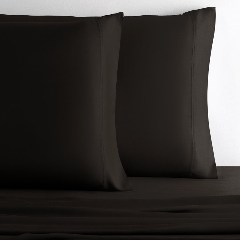 Cariloha Retreat 2-Piece Sateen Pillowcase Set | Lyocell Material | Breathable, Corner Straps, Extra soft & Cooling