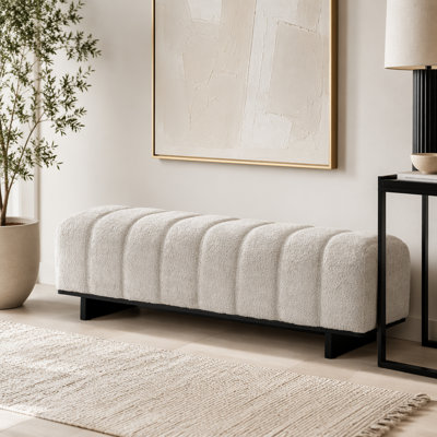 Indoor Dining Bench,with Rubber Wood Legs