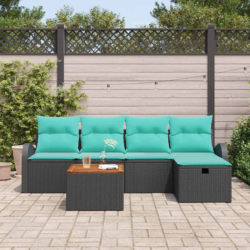 Ensemble de canapé de jardin avec coussin 6 pièces vidaXL