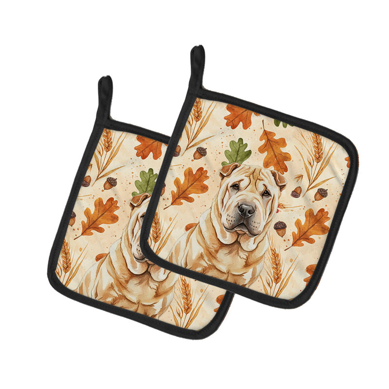 Paire de porte-casseroles Red Shar Pei Heirloom