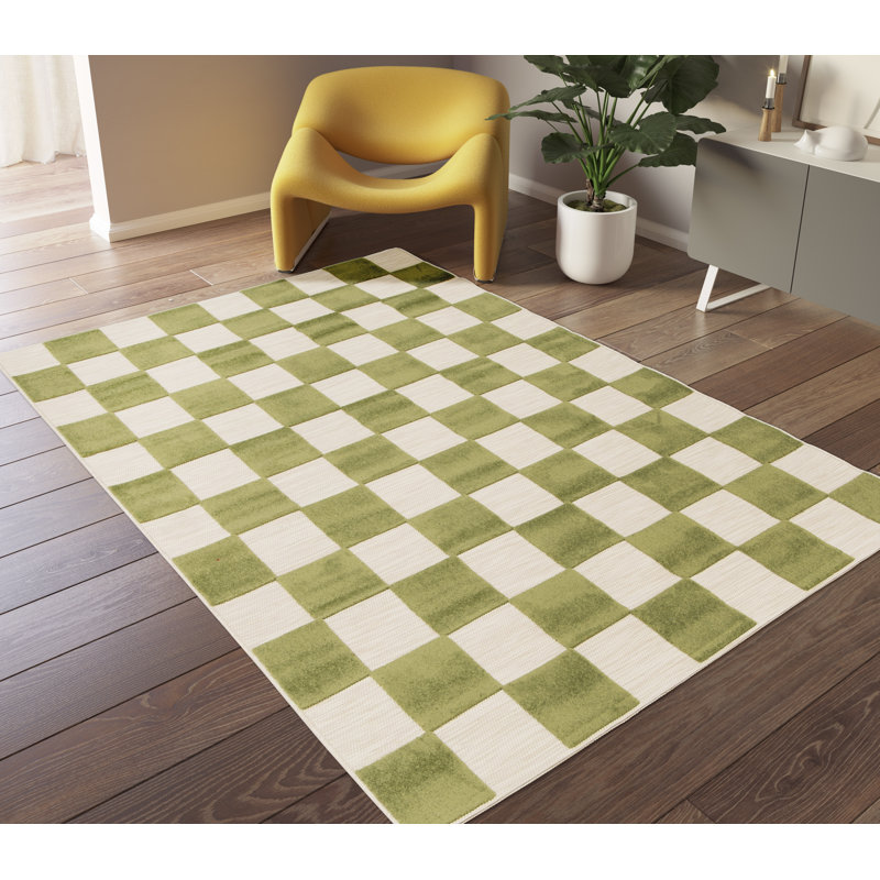 Relief Effect Indoor and Outdoor Pink and Cream Rug