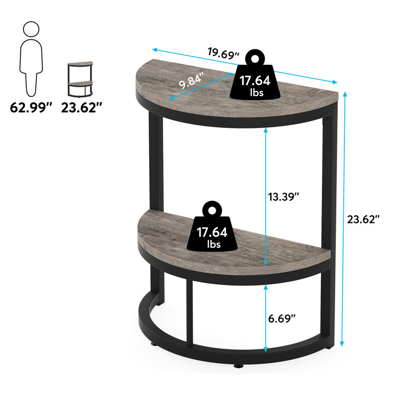 Adasha End Table Set, Grey