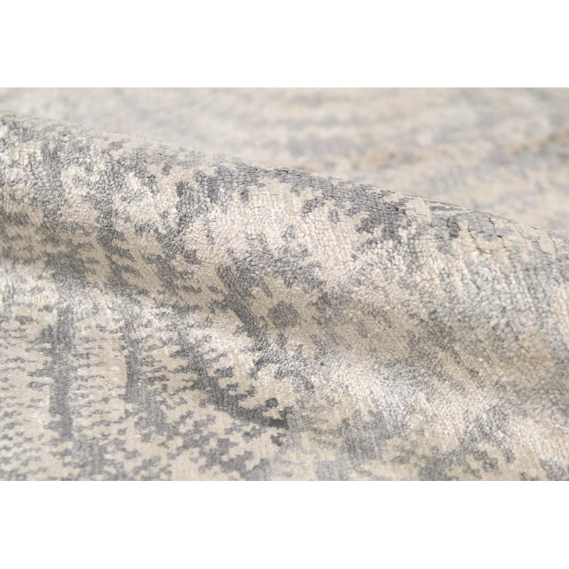 Tapis beige noué à la main de haute qualité