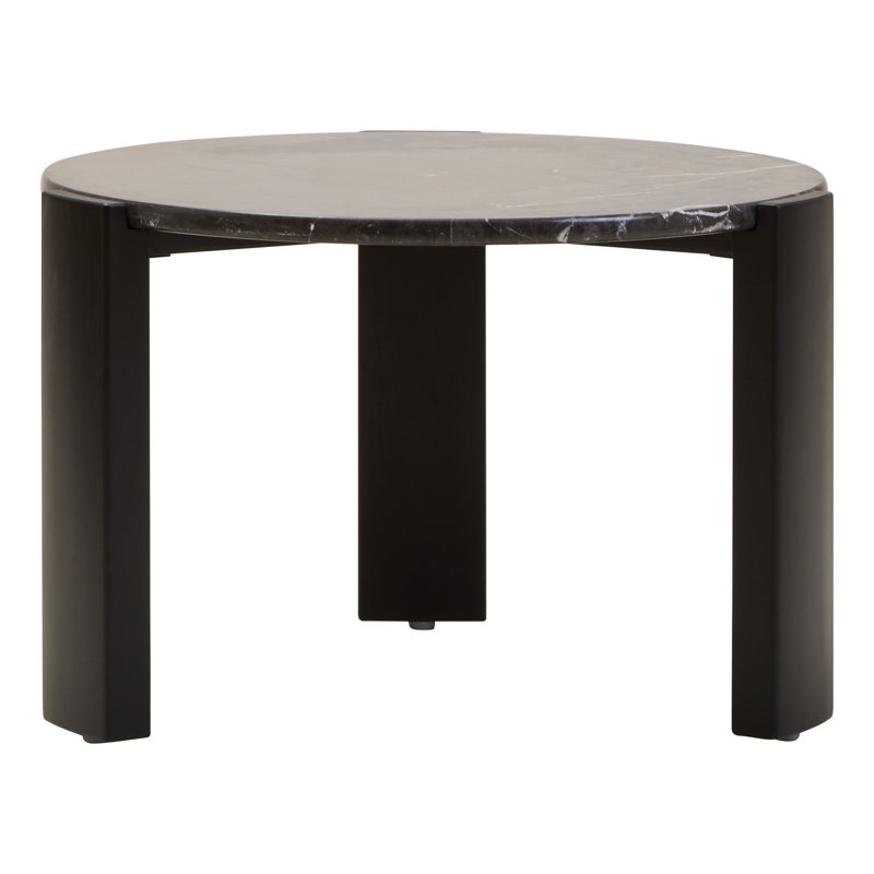 Cephus Three Leg Coffee Table, 46cm H x 89cm L x 89cm W, Black