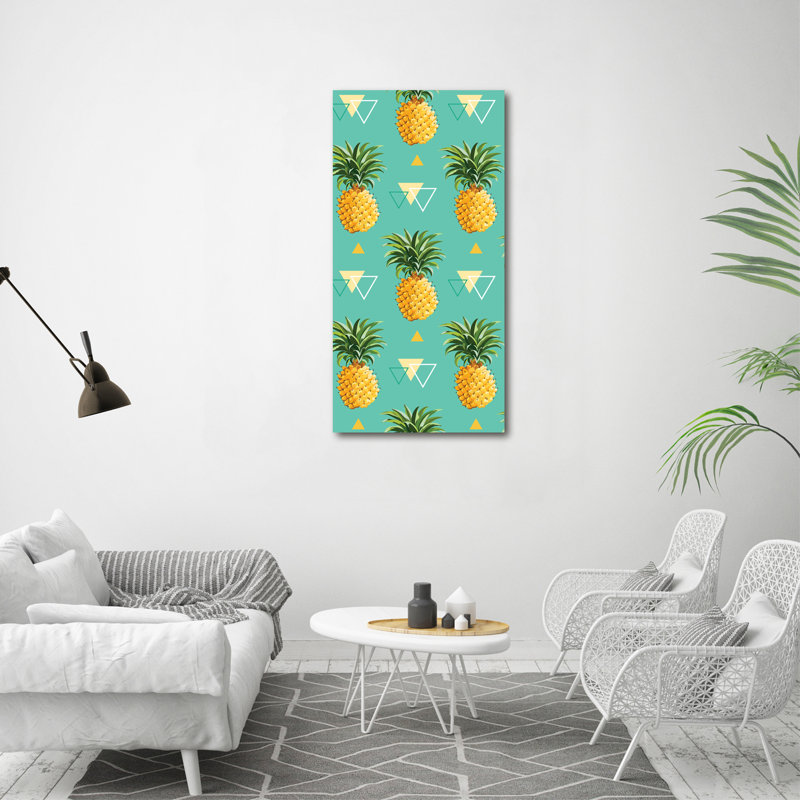 Bostwick Pineapples - Wrapped Canvas Print