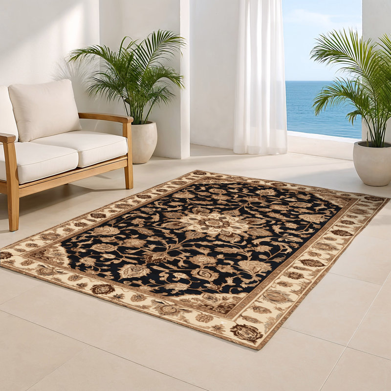 Tapis d'intérieur et d'extérieur brun Persian, Rectangulaire 2 pi x 3 pi