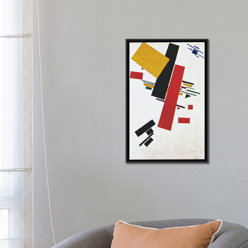 Impression sur toile, H 26 po x l 18 po x P 1,5 po, Pas de tapis, Toile avec cadre noir