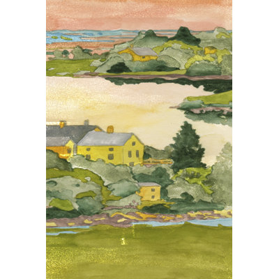 Teaire Soft Light Over Valley I by Melissa Wang - Wrapped Canvas Print