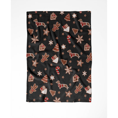 Ginger All The Way Holiday Velveteen Throw