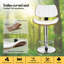 Upholstered Adjustable Height Counter Stool with Solid Wood Frame-164104148