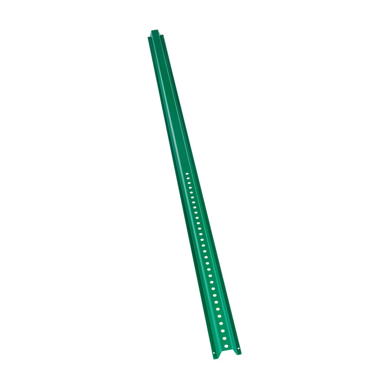 Poteau de signalisation en U vert robuste de 6 pi (paquet de 4) - Poteaux de clôture en acier pré-percés pour la cour extérieure et les panneaux de signalisation
