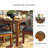Rebecca Extendable Solid Wood Base Dining Table