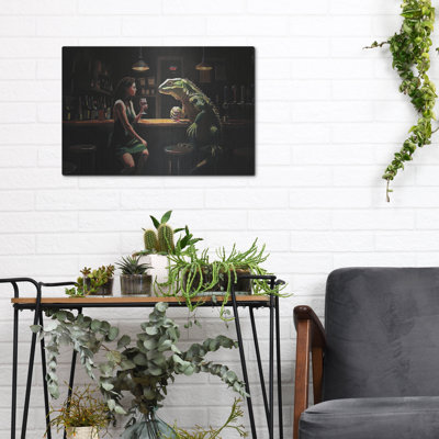  «He Was Cuter Online» par Keith Thomson, art mural en métal, 16 po x 12 po
