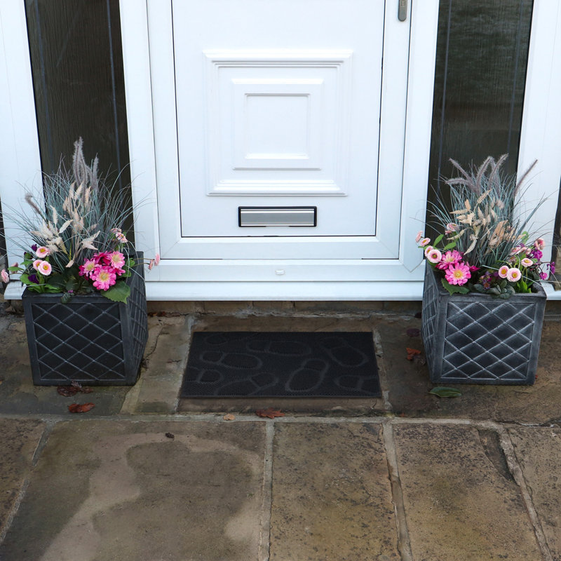 Non-Slip Geometric Outdoor Doormat