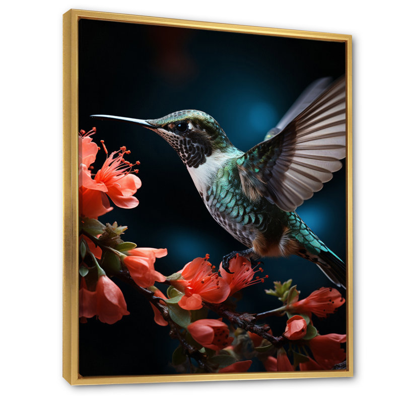 Reproduction d'art sur toile Its Its, Cadre flottant doré, H 32 po x l 24 po x P 1 po