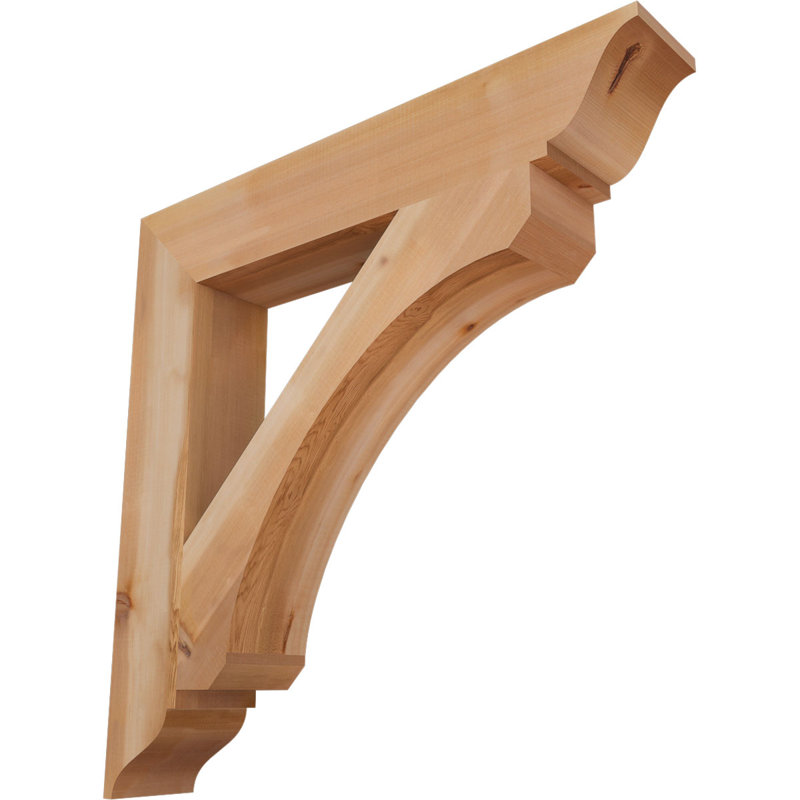 Support traditionnel lisse l 5 1/2 po x P 36 po x H 36 po, cèdre rouge de l'Ouest, Cèdre rouge, H 36 po x l 5,5 po x P 36 po