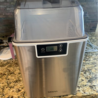 ColorLife 33 lb. Daily Production Clear Ice Portable Ice Maker Finish: Stainless Steel WY-SLIM17T