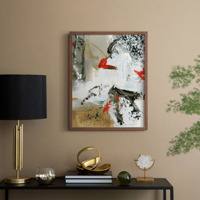 «Moon to Earth II», reproduction encadrée - bois massif
