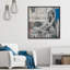 Jane Birkin - Blue by Colio - Floater Frame Painting on Canvas