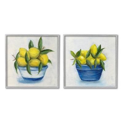 «Traditional Lemon Bowls Single Photo Frame» par Marilyn Dunlap, 2 pièces sur toile
