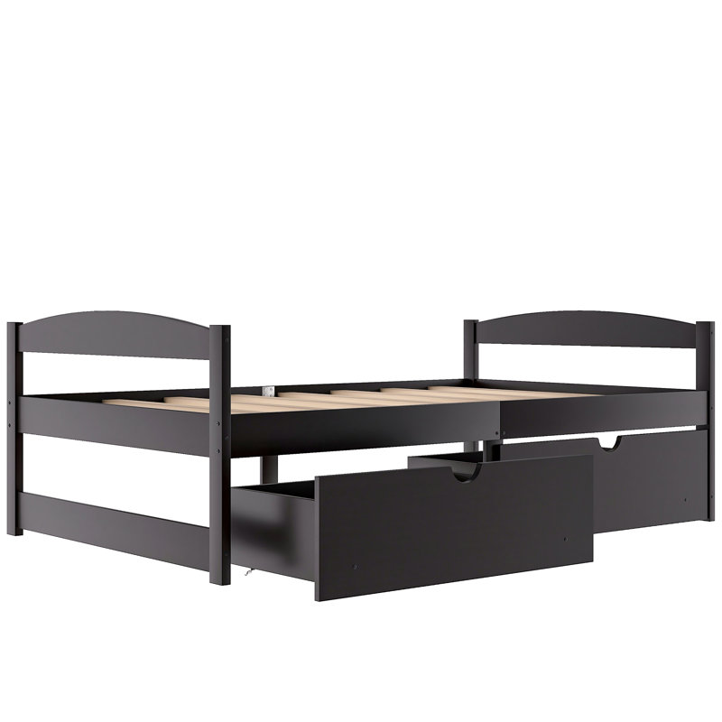 Meacham Kids Twin with Drawers, Espresso