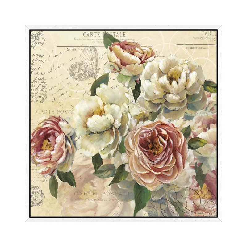 Scented Letter I by Carol Robinson - Print on Canvas, 45.72 cm H x 45.72 cm W, White Framed
