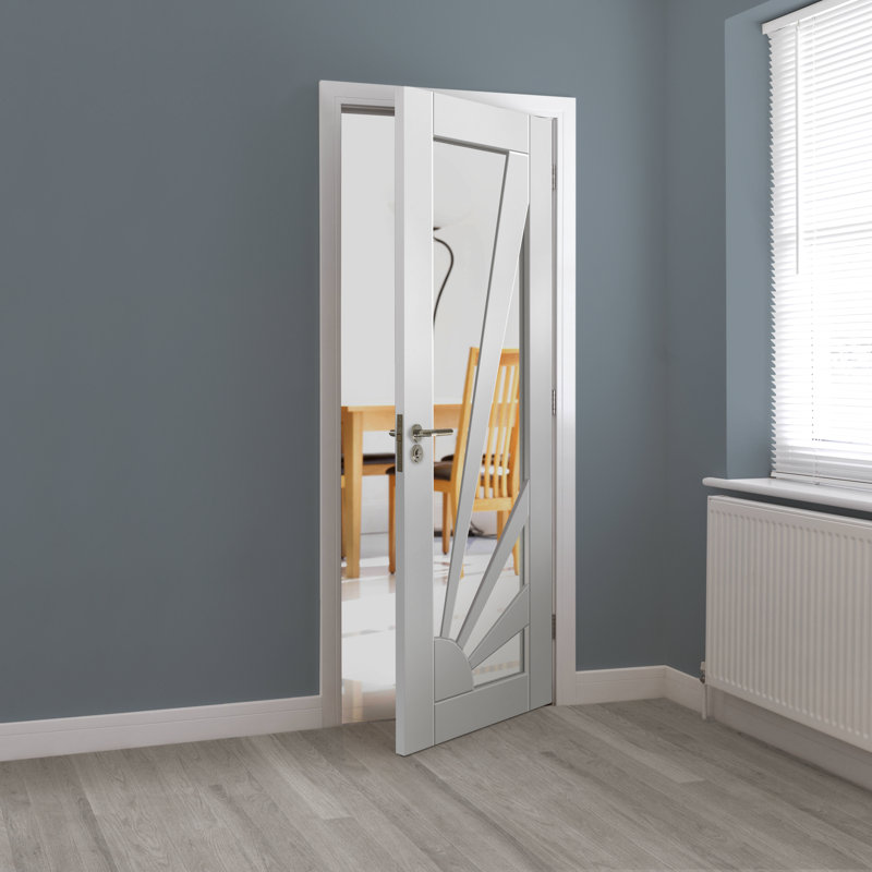 Aurora Internal Door Primed, 198.1mm H x 76.2mm W x 3.5mm D, Clear