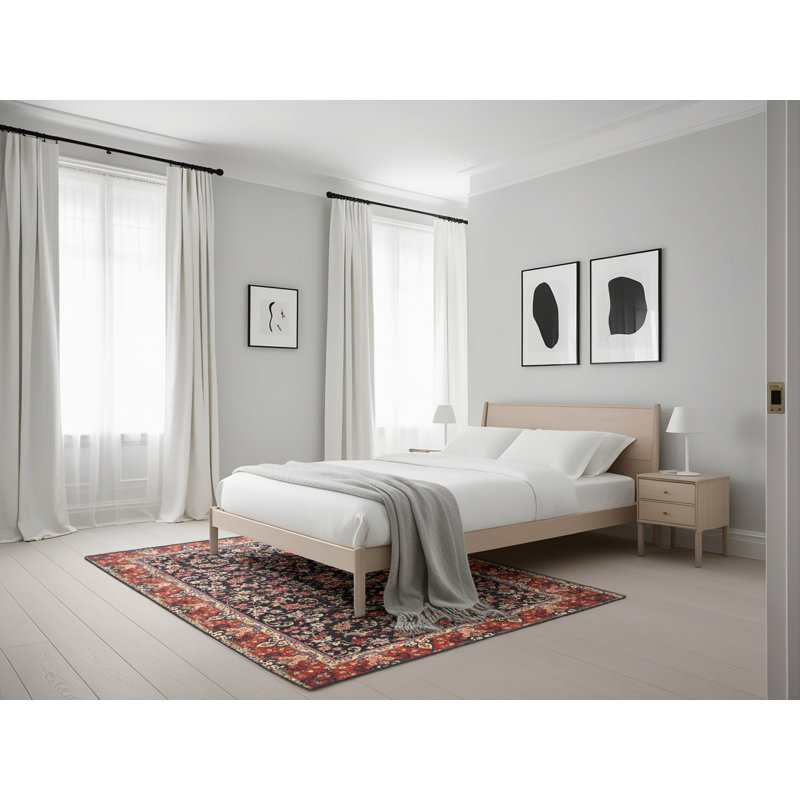Guccione Floral Indoor Rug, Rectangle 5' x 7'