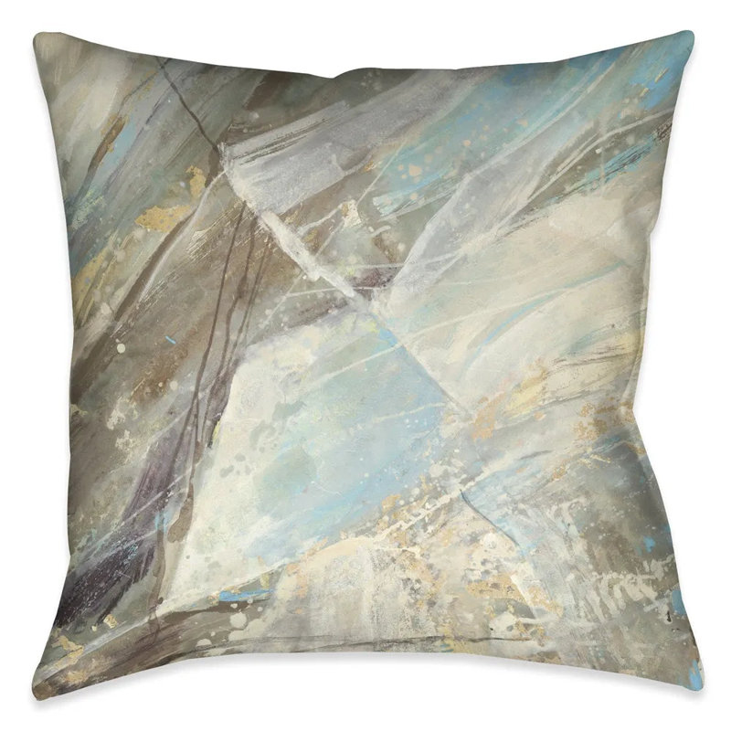Coussin décoratif intérieur bleu minéral