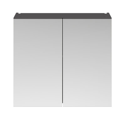 Fusion Surface Framed Mirrored Bathroom Cabinets with Mirror and 1 Adjustable Shelves