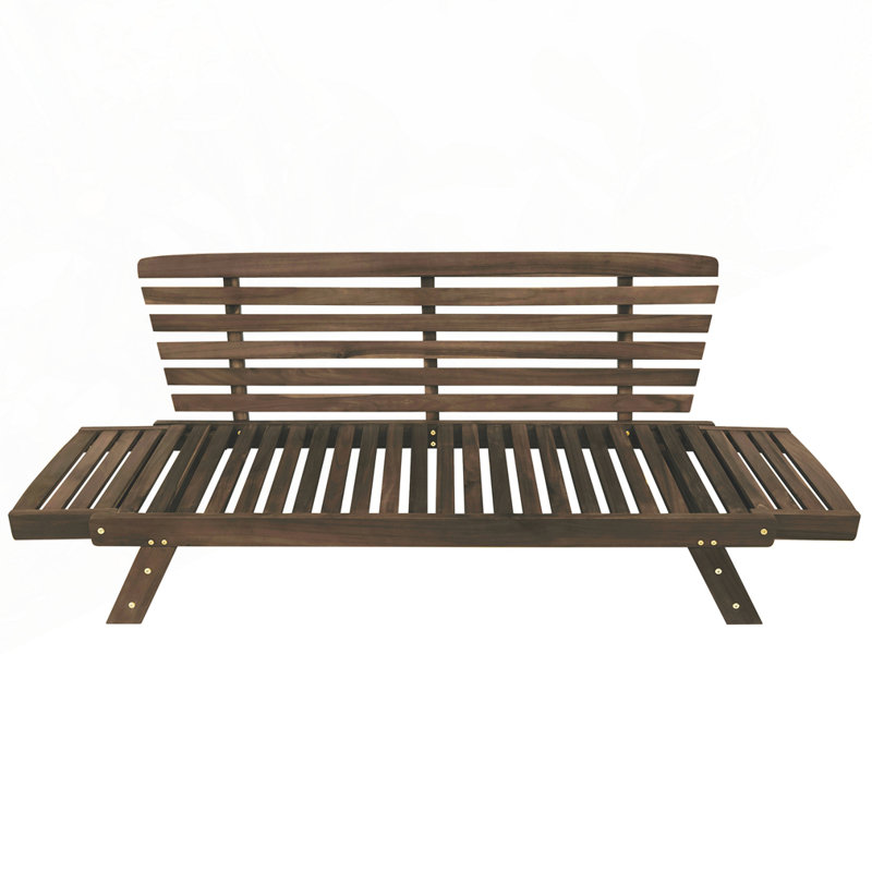 Chaise longue d'extérieur réglable avec coussins, Gray