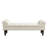 Averleigh Button-Tufted Upholstered End Of Bed Bench With Rolled Arms And Turned Wood Legs-120144177