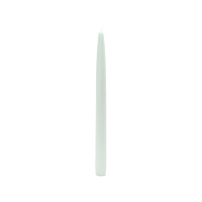 Unscented Taper Candle, 12" H, White
