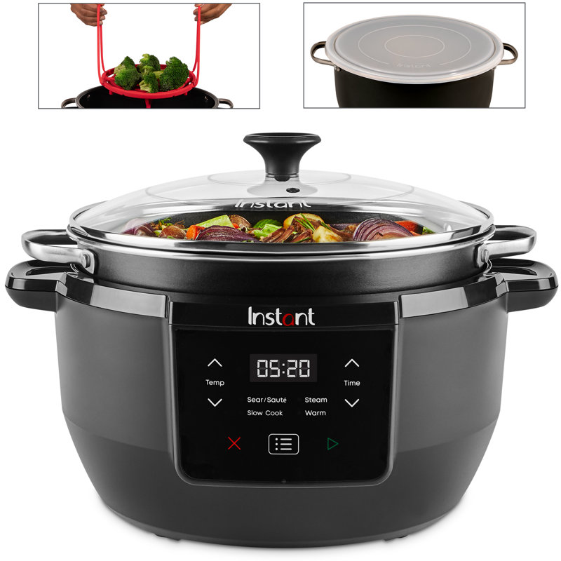Instant Pot Superior Cooker 7.5QT Slow Cooker and Multicooker, 4-in-1 Functions, Sears/Sauté, Slow Cooks/Roast, Steams and Warms