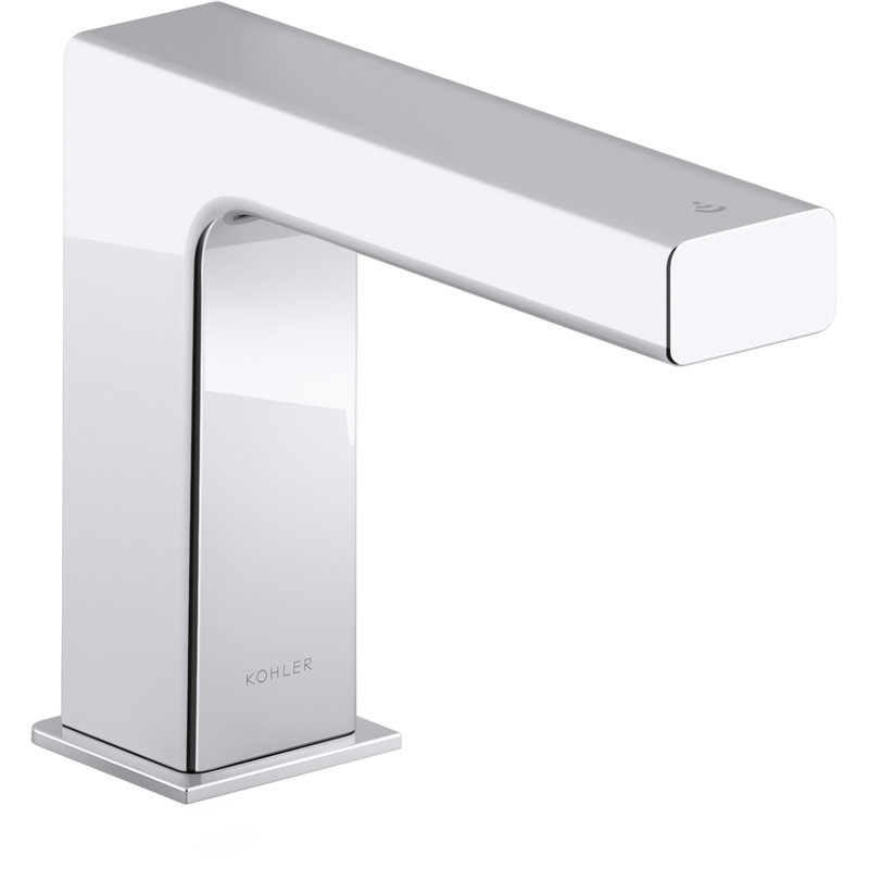 Robinet de lavabo de salle de bain sans contact Strayt avec technologie Kinesis Sensor, alimenté en courant continu