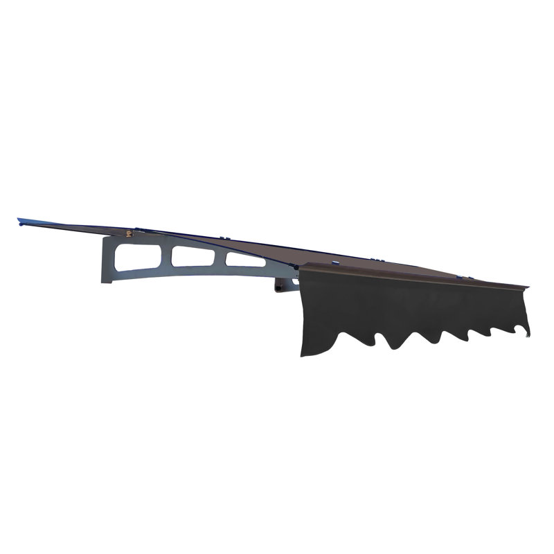 Auvent de porte pour fenêtre Da5934w - Extérieur en polycarbonate de 0,137 po et aluminium