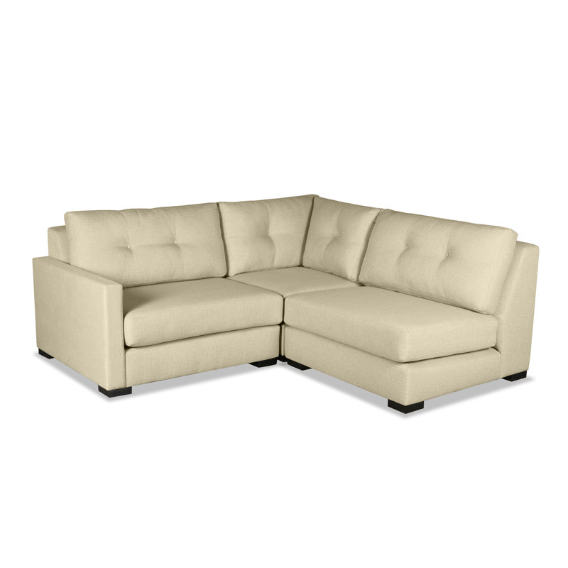 Bruan Upholstered L-Shaped Sectional, Charcoal Revolution®, Left Hand Facing