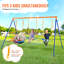 VEVOR Steel Swing Set with 2 Swing(s)
