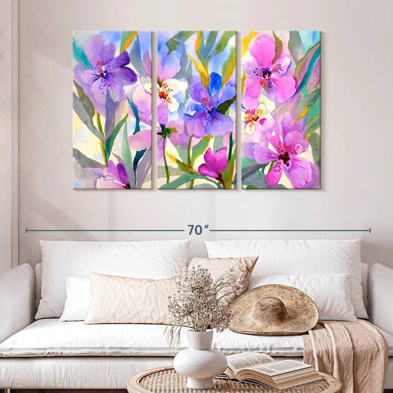 Harnek Iris Fields, 32" H x 50" W