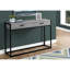 Table d'appoint avec finition en stratifié gris et pieds en métal noir, 2 grands tiroirs de rangement pour la console de la chambre à coucher, métal, salon de construction