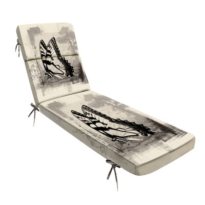  Coussin de chaise longue d'extérieur résistant à l'eau de 3 po pour l'extérieur