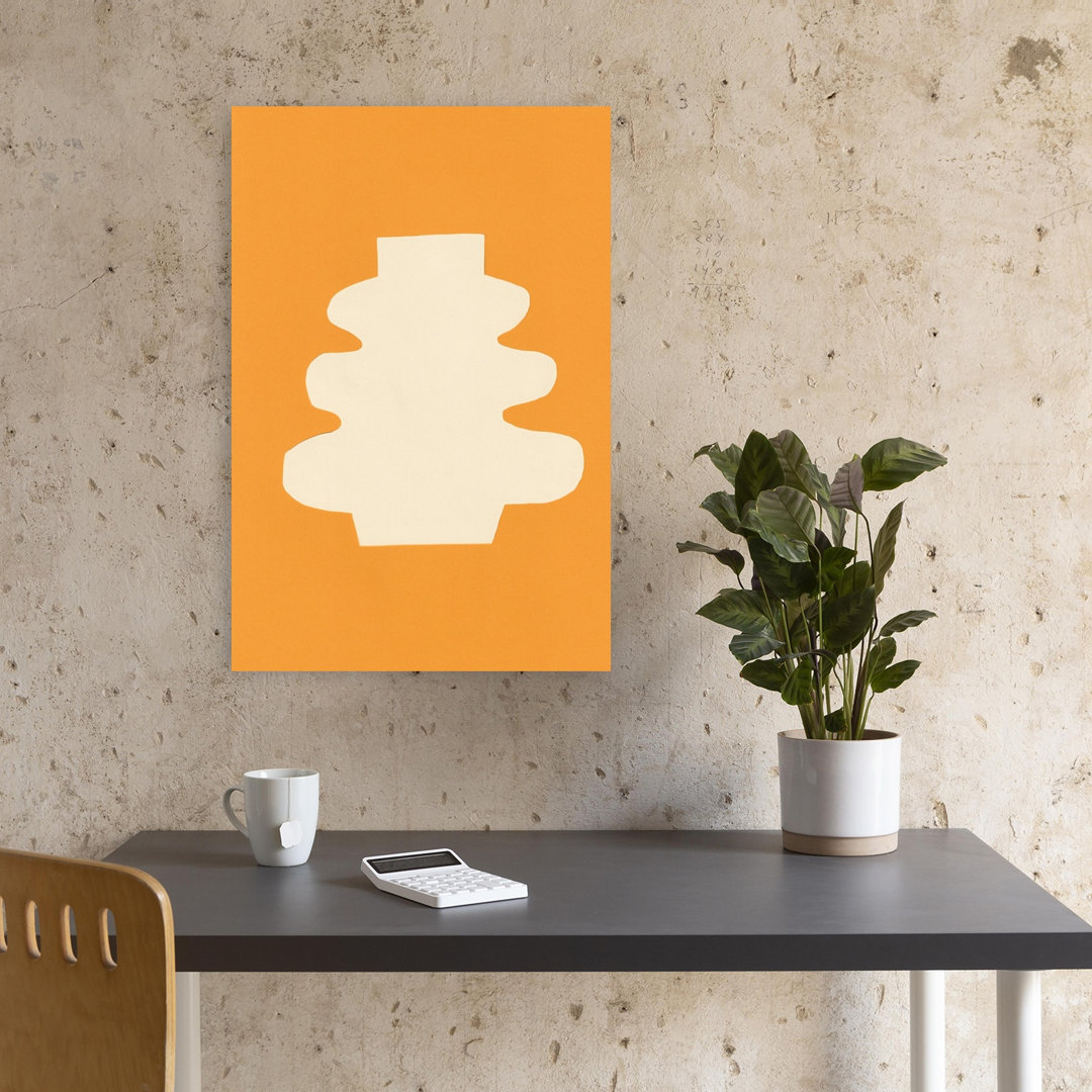 Modern Organic Shape Abstract Contemporary Geometric Wall Art Print